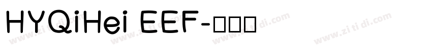HYQiHei EEF字体转换